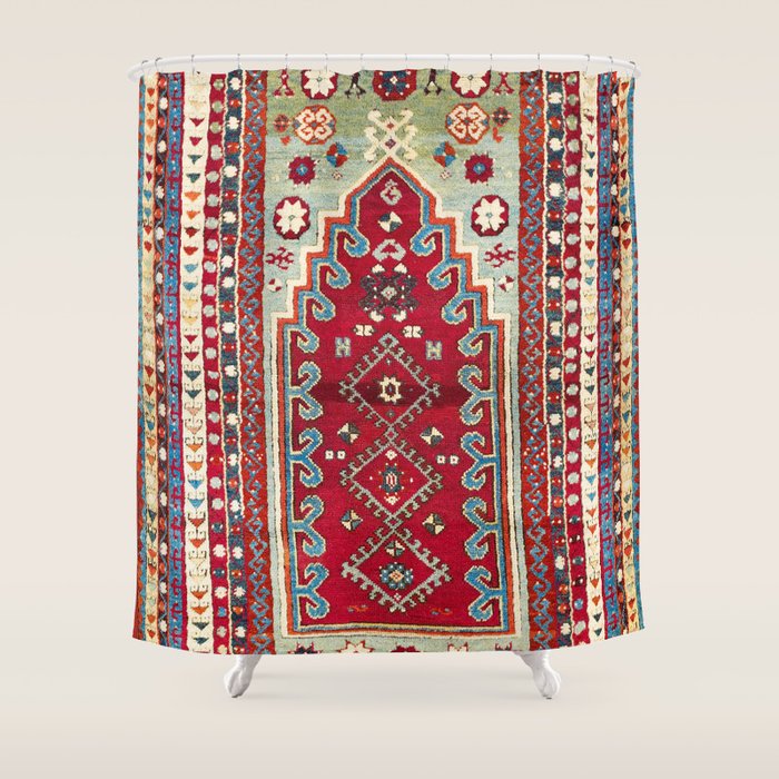 Sivas Central Anatolian Niche Rug Print Shower Curtain Gallery Image 1