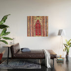 Sivas Central Anatolian Niche Rug Print Wood Wall Art Gallery Image 2