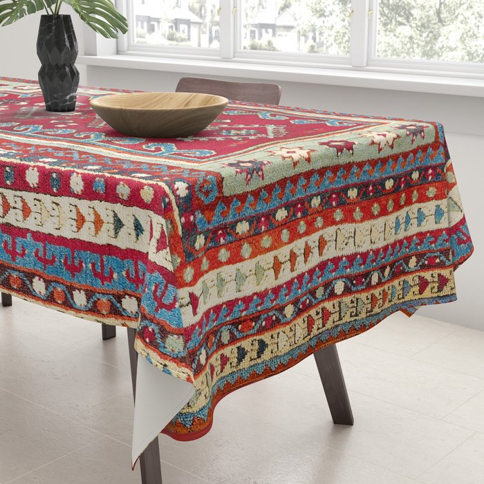 Sivas Central Anatolian Niche Rug Print Tablecloth Gallery Image 3