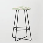 Pastel Green Vertical Stripes Stool Gallery Image 1