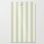Pastel Green Vertical Stripes Cutting Board Gallery Image 1