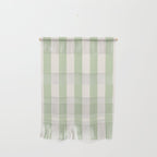 Pastel Green Vertical Stripes Wall Hanging Gallery Image 1