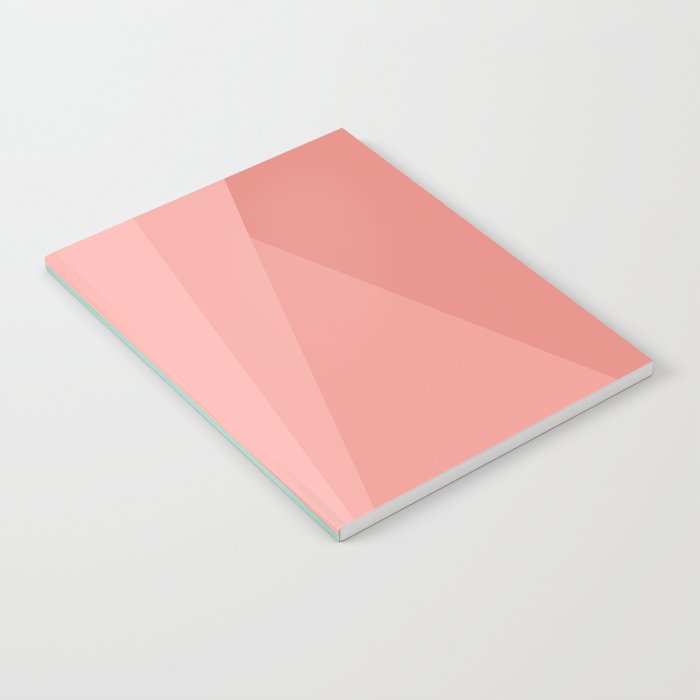 Geometric Triangles VII Pink and Green Notebook Gallery Image 1