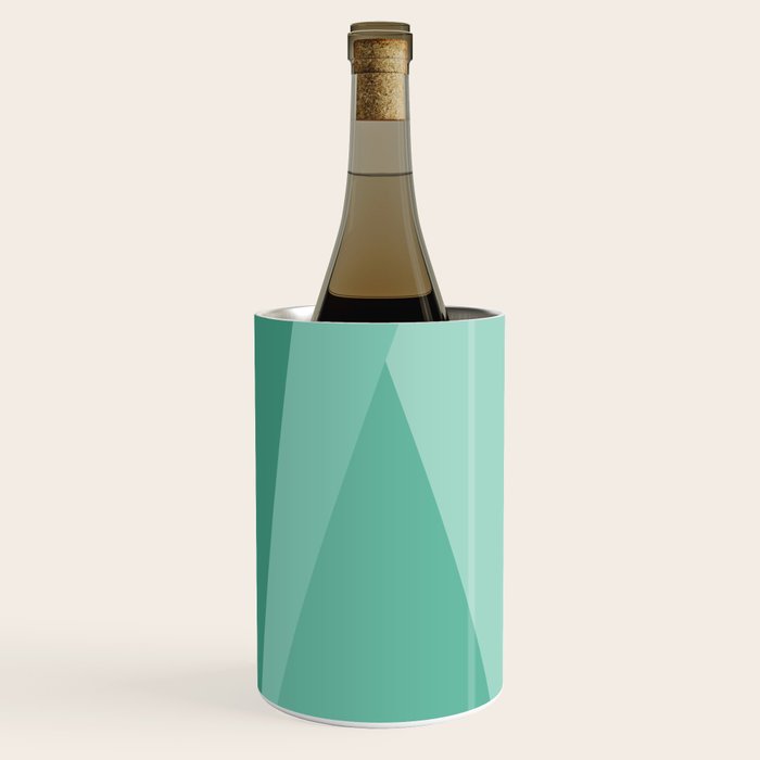Geometric Triangles VII Pink and Green Wine Chiller Gallery Image 2