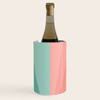Geometric Triangles VII Pink and Green Wine Chiller Gallery Image 1