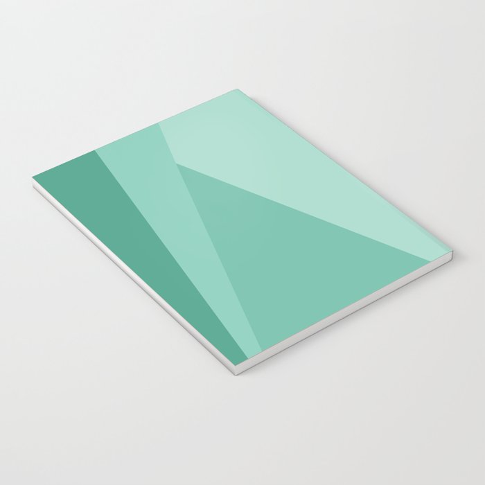 Geometric Triangles VII Pink and Green Notebook Gallery Image 3
