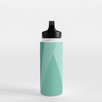 Geometric Triangles VII Pink and Green Water Bottle Gallery Image 3