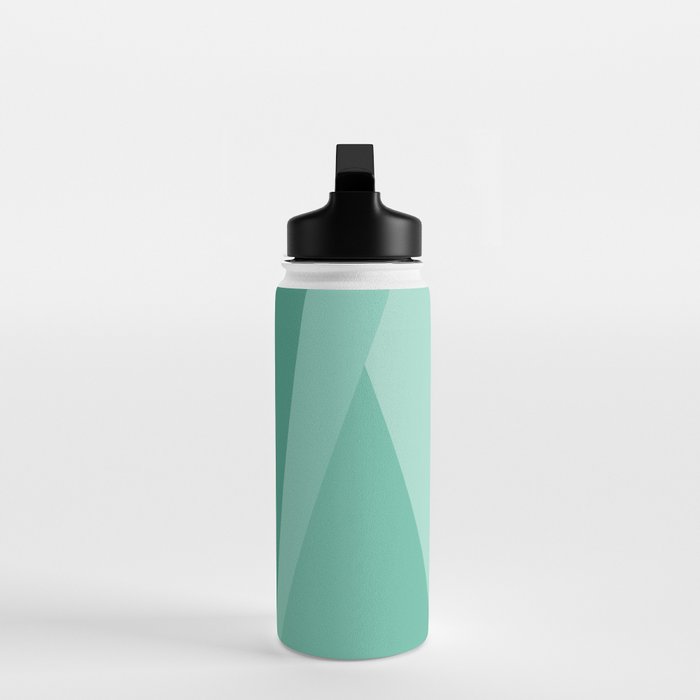 Geometric Triangles VII Pink and Green Water Bottle Gallery Image 3