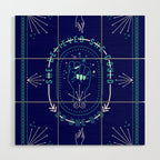 She Believed - Navy & Turquoise Palette Wood Wall Art Gallery Image 1