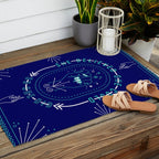 She Believed - Navy & Turquoise Palette Outdoor Rug Gallery Image 2