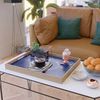 She Believed - Navy & Turquoise Palette Serving Tray Gallery Image 2