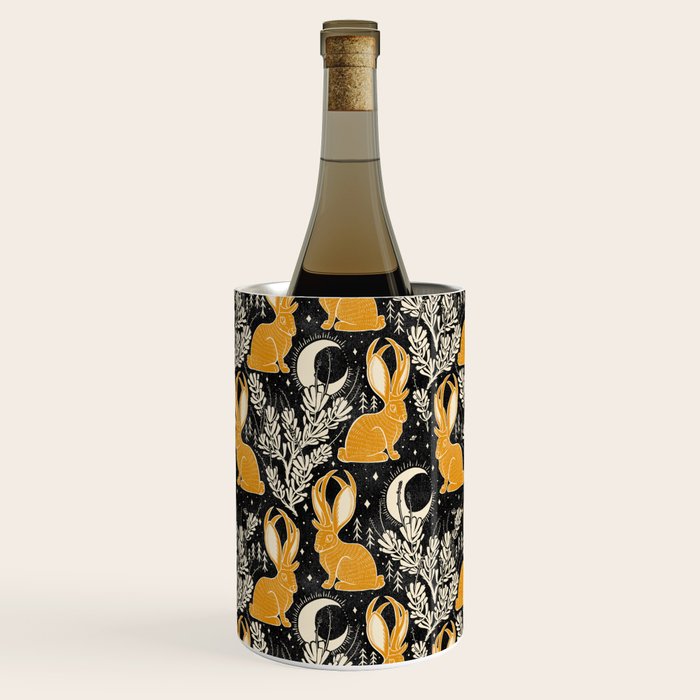 Jackalope - black & marigold  Wine Chiller Gallery Image 3