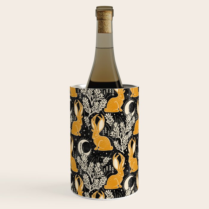 Jackalope - black & marigold  Wine Chiller Gallery Image 2