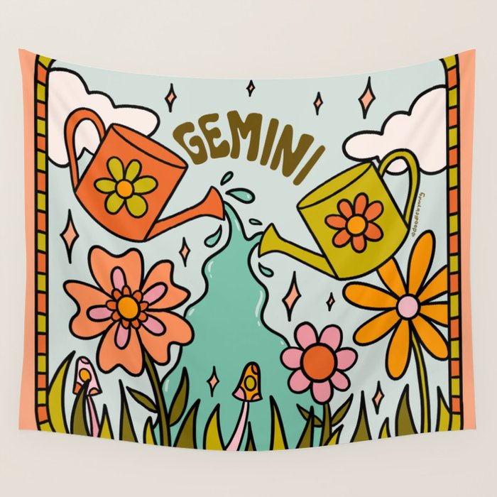 Gemini Garden Wall Tapestry Gallery Image 4