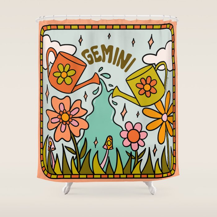 Gemini Garden Shower Curtain Gallery Image 1