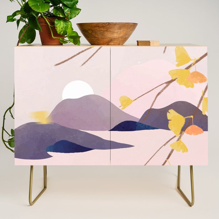 Midnight Bloom 02 Credenza Gallery Image 1