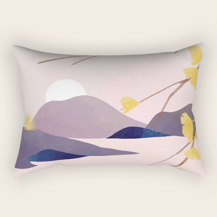 Midnight Bloom 02 Rectangular Pillow Gallery Image 2