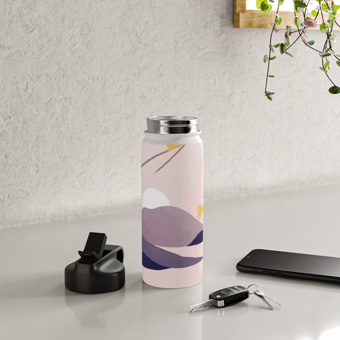 Midnight Bloom 02 Water Bottle Gallery Image 4