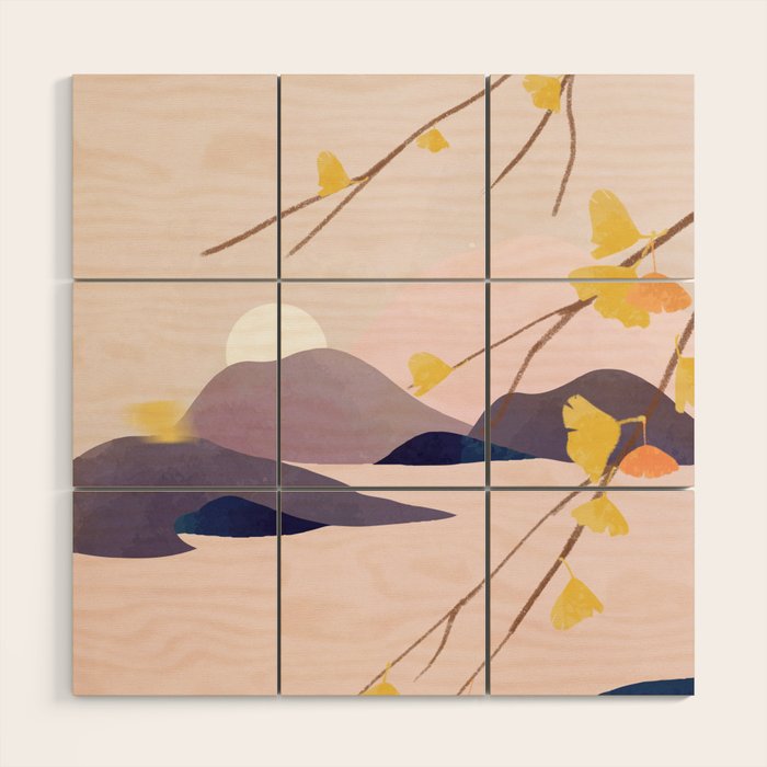 Midnight Bloom 02 Wood Wall Art Gallery Image 1