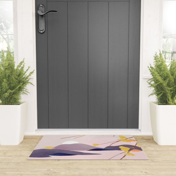 Midnight Bloom 02 Welcome Mat Gallery Image 3