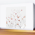 Birch Trees and Cardinal 2  Wall Mural Gallery Image 2