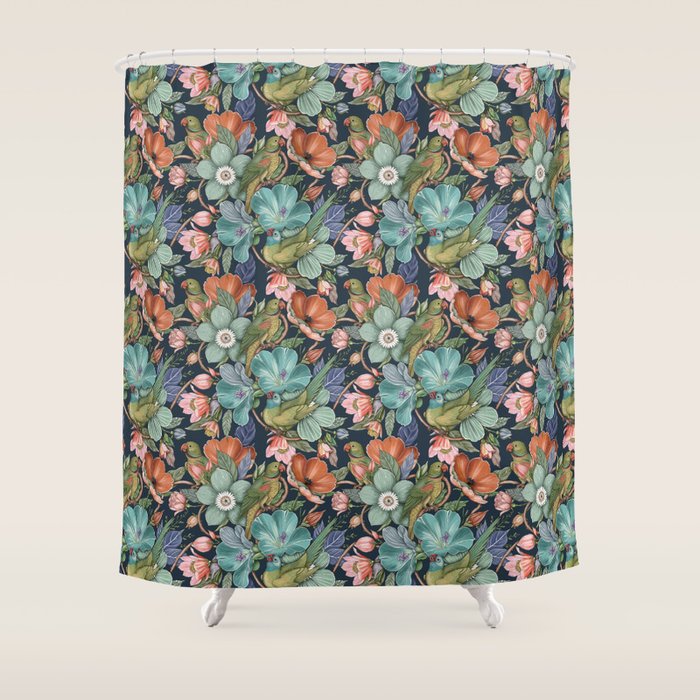 Birdsong Garden Delight Shower Curtain Gallery Image 1