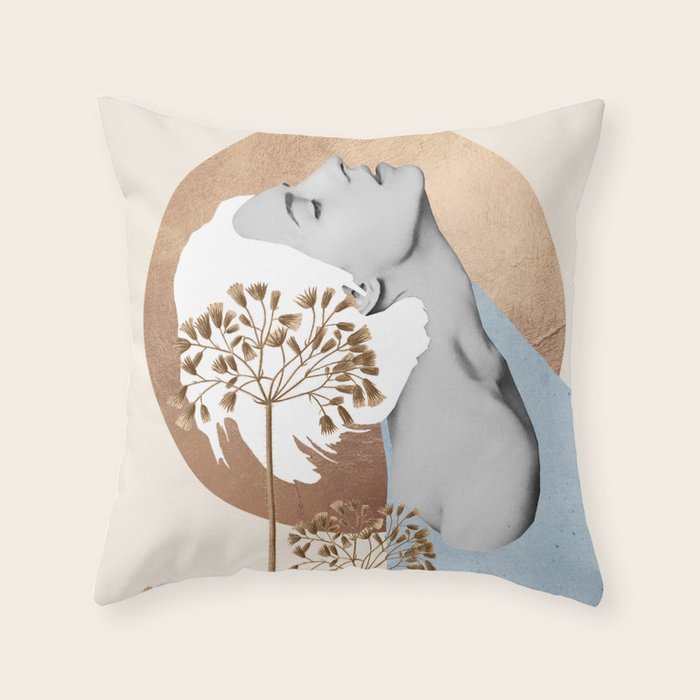 Gentle Beauty 8 Throw Pillow Gallery Image 1