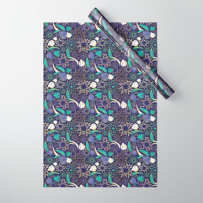 Tropical fireworks Wrapping Paper Gallery Image 1
