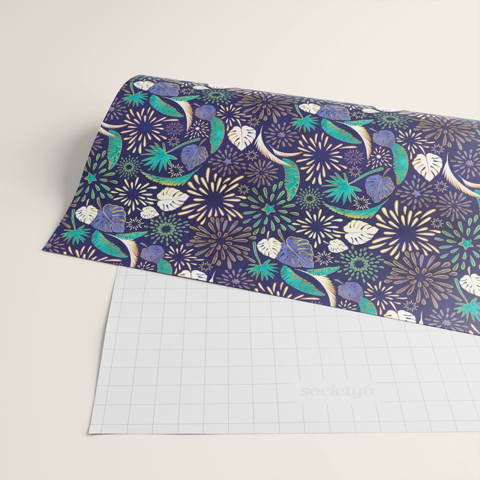 Tropical fireworks Wrapping Paper Gallery Image 2