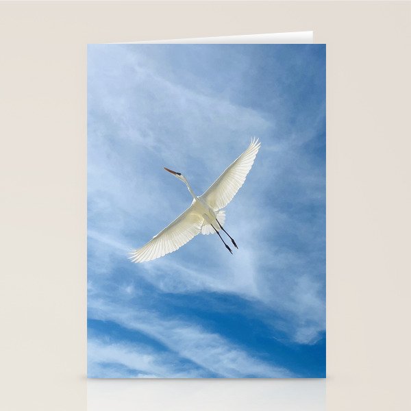 Gabriel # Great White Heron Stationery Card Gallery Image 1