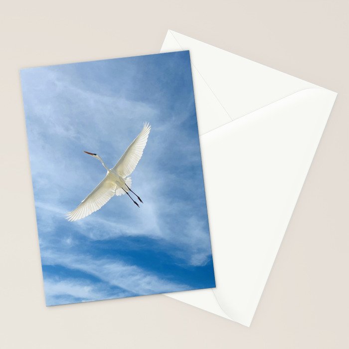 Gabriel # Great White Heron Stationery Card Gallery Image 2