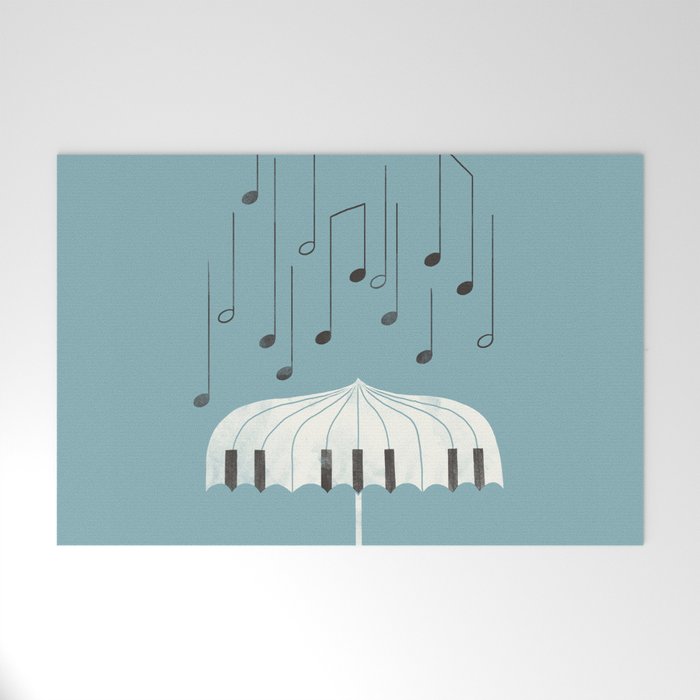 Singing in the rain Welcome Mat Gallery Image 1