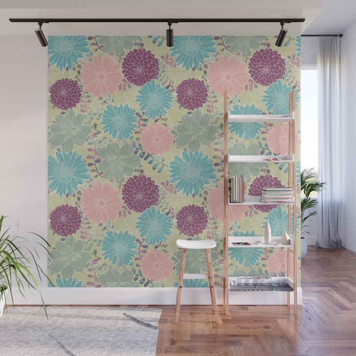 September Blooms Wall Mural Gallery Image 1