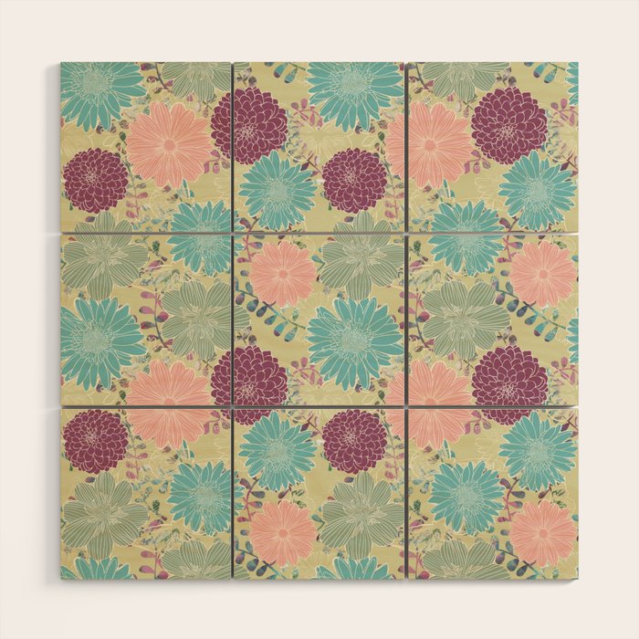 September Blooms Wood Wall Art Gallery Image 1