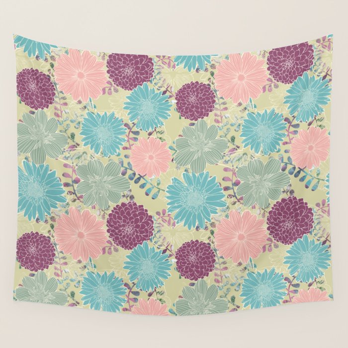 September Blooms Wall Tapestry Gallery Image 1