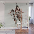 âPowderfaceâ Western Art by Charles M Russell Wall Mural Gallery Image 1