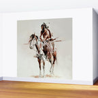 âPowderfaceâ Western Art by Charles M Russell Wall Mural Gallery Image 2