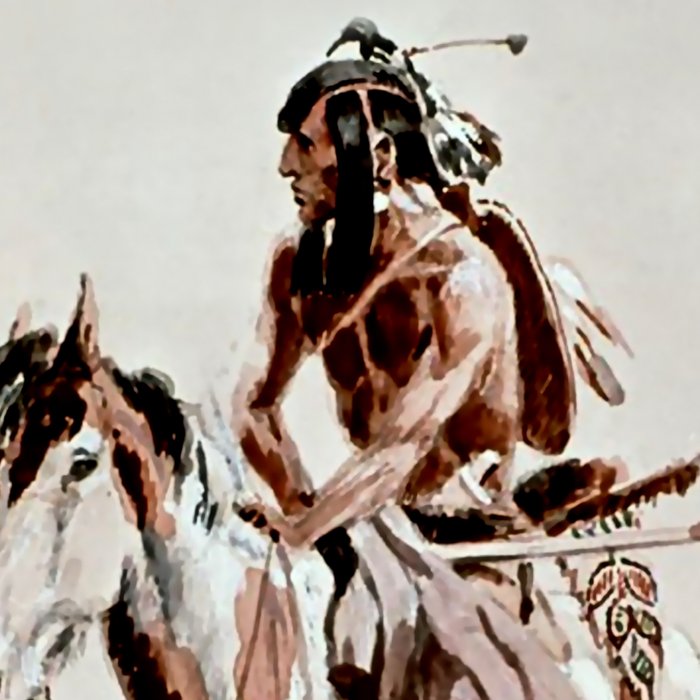 âPowderfaceâ Western Art by Charles M Russell Coffee Mug Gallery Image 2