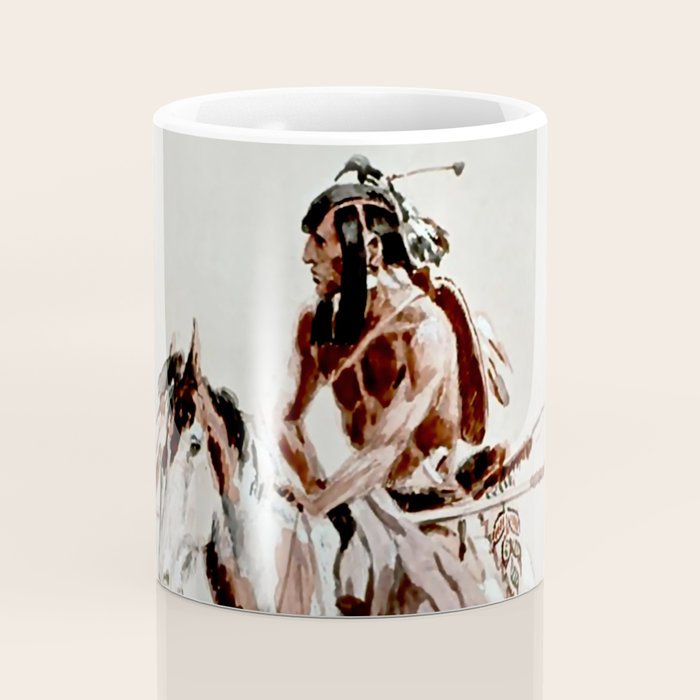 âPowderfaceâ Western Art by Charles M Russell Coffee Mug Gallery Image 4