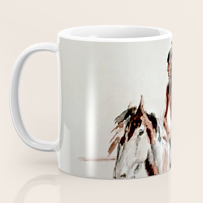 âPowderfaceâ Western Art by Charles M Russell Coffee Mug Gallery Image 3