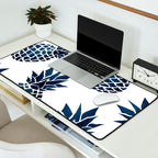 Pineapple Blue Denim Desk Mat Gallery Image 2