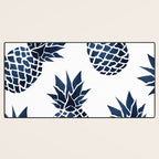 Pineapple Blue Denim Desk Mat Gallery Image 3