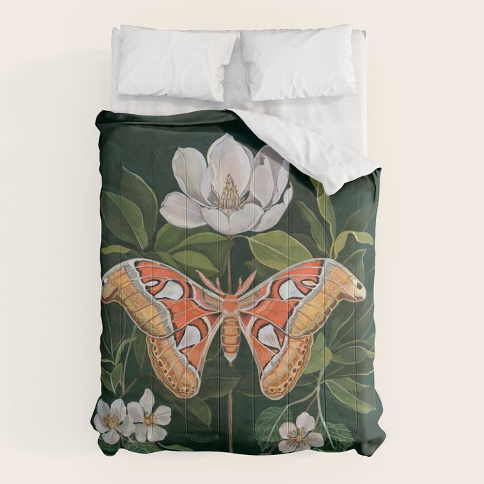 Atlas Moth Magnolia Comforter Gallery Image 6