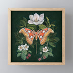 Atlas Moth Magnolia Mini Art Print Gallery Image 1
