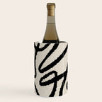 Line art abstract black 1 Wine Chiller Gallery Image 1