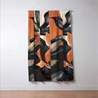 Abstract Art Tropical Leaves 161 Window Curtain Gallery Image 3