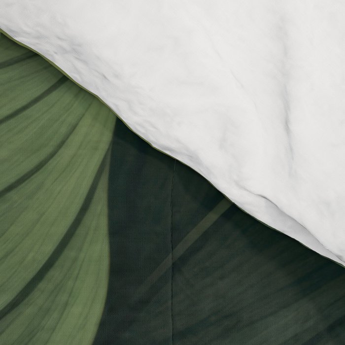 Lush Green Leaf Serenity Calm Garden Vibes Comforter Gallery Image 4