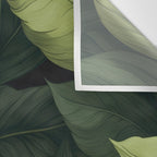 Lush Green Leaf Serenity Calm Garden Vibes Wall Tapestry Gallery Image 3