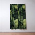 Lush Green Leaf Serenity Calm Garden Vibes Window Curtain Gallery Image 3