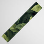 Lush Green Leaf Serenity Calm Garden Vibes Table Runner Gallery Image 3